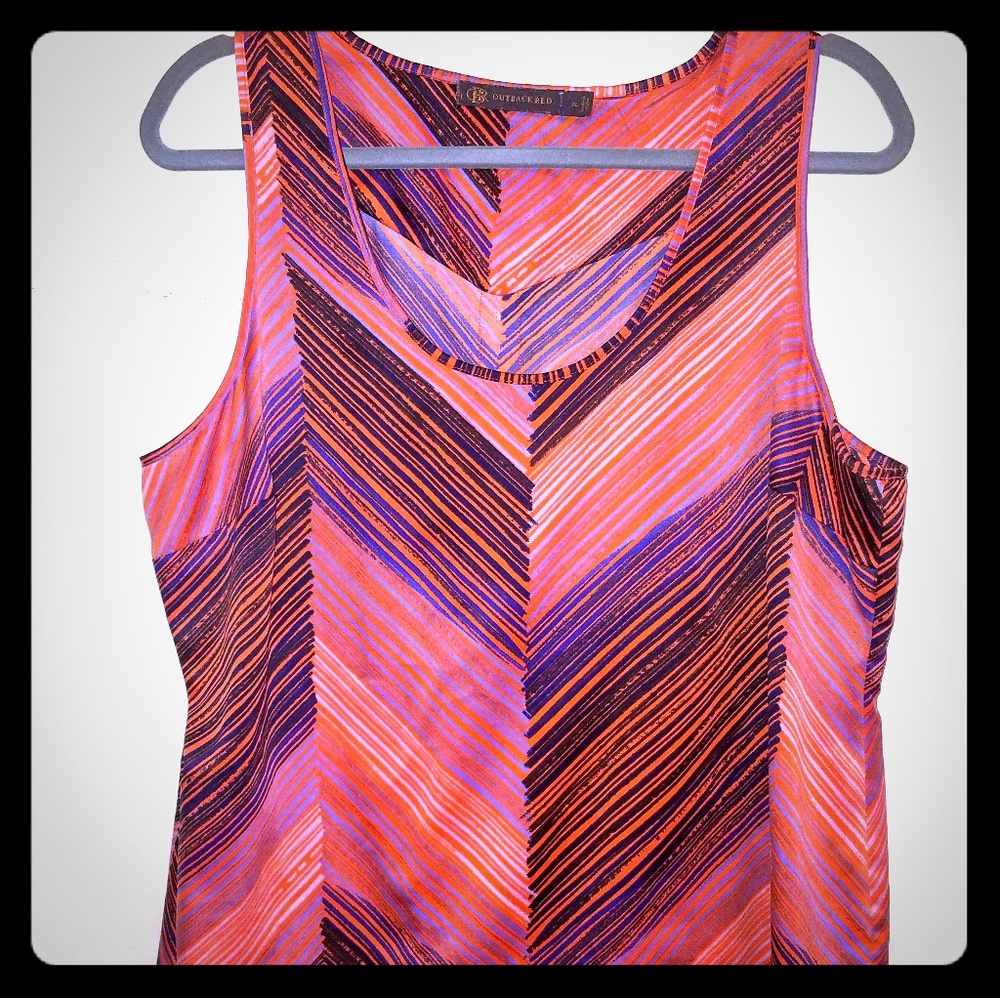 Outback Red Striped Blouse